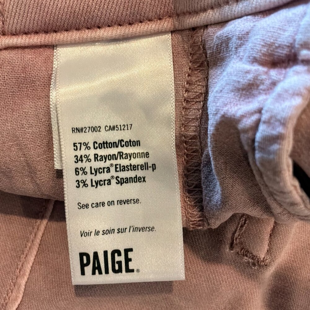 Paige Christy drawstring vintage rose shorts size 30 - Picture 11 of 12
